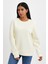 Kadın Bisiklet Yaka Rahat Kalıp 3 Iplik Içi Polarlı Kalın Sweatshirt SPR24SWK36 4