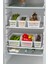6 Lı Buzdolabı Organizeri Düzenleyici Çok Amaçlı Dolap Düzenleyici Beyaz 12X30X14 cm 2