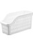 6 Lı Buzdolabı Organizeri Düzenleyici Çok Amaçlı Dolap Düzenleyici Beyaz 12X30X14 cm 3