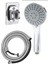 Büyük Boy Krom Duş Başlığı ve 150CM Örgülü Hortumlu Set 1
