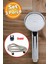 Gri Banyo Duş Seti, Yuvarlak Klasik Başlık, Metal Hortum, Fişkiye, Şık ve Kullanışlı 1