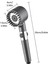 Su Masajlı, Kademeli, Yüksek Basınç, Filtreli, Tasarruflu Duş Başlığı Siyah 6