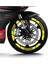 Sarı Cf Moto 450 Sr Geniş Jant Sticker Etiket Modeli 2