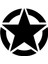 Askeri Yıldız Sticker 30 x 30 cm 1