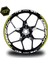 Cfmoto NK250 Jant Sticker Iç & Dış Takım Etiket Modeli Neon Sarı - Beyaz 1