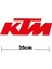 Ktm Logo Yazı Sticker Etiket Tek Renk 1