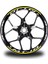 Sarı Yamaha mt 10 Jant Sticker Etiket 1