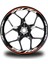 Turuncu Yamaha R6 Jant Sticker Etiket 1