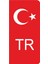 Tr Oto Plaka Özel Yeni Sticker 2 Adet 10*5 cm 1
