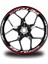 Kırmızı Yamaha Yzf R125 Takım Jant Sticker Etiket 1