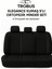 Volkswagen Cross Polo 2002-2009 Trobus Elegance Ortopedik Araç Koltuk Minderi 5'li Set, Hava Yastığı Uyumlu Mavi Siyah 3