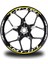 Turuncu Yamaha FZ6R Takım Jant Sticker Etiket 1
