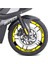 Sarı Bajaj Pulsar RS200 Geniş Jant Sticker Etiket Modeli 2