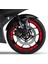 Kırmızı Yamaha Yzf R25 Geniş Jant Sticker Etiket Modeli 2