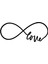 Love Sonsuzluk Sticker 20 x 8 cm 1