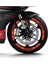 Neon Turuncu Cf Moto 450 Sr Geniş Jant Sticker Etiket Modeli 2