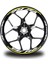 Sarı Yamaha R6 Jant Sticker Etiket 1