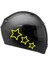 Tek Renk Üçlü Yıldız (Triple Star Helmet Stickers) Kask Sticker Etiket Modeli 1 1