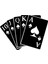 Poker Flush Sticker 10 x 7 cm 1
