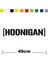 Hoonigan Sponsor Marka Tek Renk Sticker Etiket 1