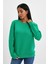 Kadın Bisiklet Yaka Rahat Kalıp 3 Iplik Içi Polarlı Kalın Sweatshirt SPR24SWK36 2