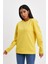 Kadın Bisiklet Yaka Rahat Kalıp 3 Iplik Içi Polarlı Kalın Sweatshirt SPR24SWK36 2