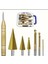 Kademeli Matkap Ucu Spiral Sac Delme 7 Parça Hss Titanyum Lenox Tools 3