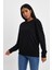Kadın Bisiklet Yaka Rahat Kalıp 3 Iplik Kalın Sweatshirt SPR24SWK-36 2