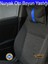 Toyota Yaris XP90 2005-2012 Oto Koltuk Mavi Şerit Boyun Yastığı 2 Adet 1