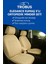 Jaguar Xj X351 2009-2019 Trobus Elegance Ortopedik Araç Koltuk Minderi 5'li Set, Hava Yastığı Uyumlu Bej 1