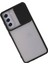 Zengezur Newface Samsung Galaxy S21 Fe Kılıf Palm Buzlu Kamera Sürgülü Silikon - Siyah 3
