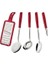 25299-713 5 Parça Mutfak Seti, Kırmızı 1