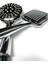Siyah Çift Duş Başlıklı Şık ve Modern Duş Seti 3