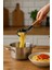 Bambu Saplı Silikon Spagetti Makarna Servis Kaşığı Siyah 1