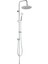 Kolonlu Tepe Duş Seti, Slim Çelik Başlık, Gümüş Renk, KDS105 1