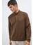 Regular Fit Dik Yaka Yarım Fermuarlı Sweatshirt F2821AX25AU 1