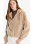 Regular Fit Polar Astarlı Kapüşonlu Fermuarlı Suni Kürk F2148AX25WN 1