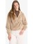 Regular Fit Polar Astarlı Kapüşonlu Fermuarlı Suni Kürk F2148AX25WN 4