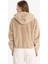 Regular Fit Polar Astarlı Kapüşonlu Fermuarlı Suni Kürk F2148AX25WN 6