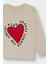 Kız Bebek Bisiklet Yaka Kalp Desenli 2'li Uzun Kollu Tişört F1416A525AU 5