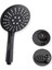 3 Fonksiyonlu Siyah Duş Başlığı ve Alüminyum Duş Telefonu Seti 2