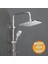 Kare Tasarım Lüks Duş Başlığı Seti, Krom Kaplama, Dayanıklı ve Şık Banyo Aksesuarı 7