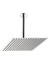 Kare Slim Metal Duş Başlığı 40X40 Cm, Tavandan Bağlantılı, Modern Tasarım 1