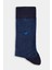 Erkek Bambu Sax Desenli Lacivert Uzun Soket Çorap CRBMB23Y104_39-10 1