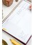 Süresiz Haftalık Masaüstü Planlayıcı 12 Aylık Undated Desk Planner Bordo 3