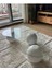 3 Top Beyaz Cam Orta Sehpa 120x70 cm Fonksiyonel Kullanım 4