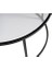 Berlin Orta Sehpa 60 cm Siyah Metal Ayaklı Cam Üst Yüzey Modern Tasarım 8