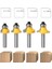 4pcs 8mm Shank Roundover Touter Bit Set-Wood Working Freze Kesici Kenar Yuvarlama ve Pahlatma (Yurt Dışından) 5