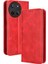 Realme 11 4g Premium Pu Deri Kılıf Tpu Tampon Kart Tutucu Ayaklı Gizli Manyetik Adsorpsiyonlu Darbeye Dayanıklı Flip Cüzdan Kılıf (Yurt Dışından) 1