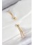 Pirinç Zirkon Taşlı Inci Model Gold Renk Kadın Bileklik - TJ-BB7875 2